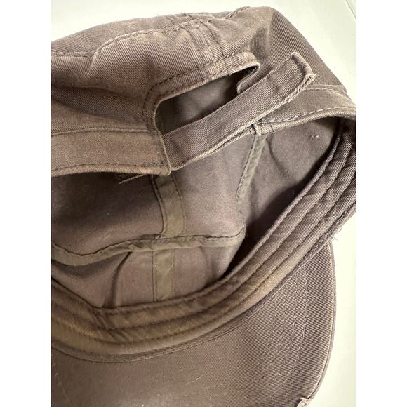 Otto Collecction LOVE Michigan Brown Distressed Baseball Hat Cap Womens Adj - Picture 4 of 8